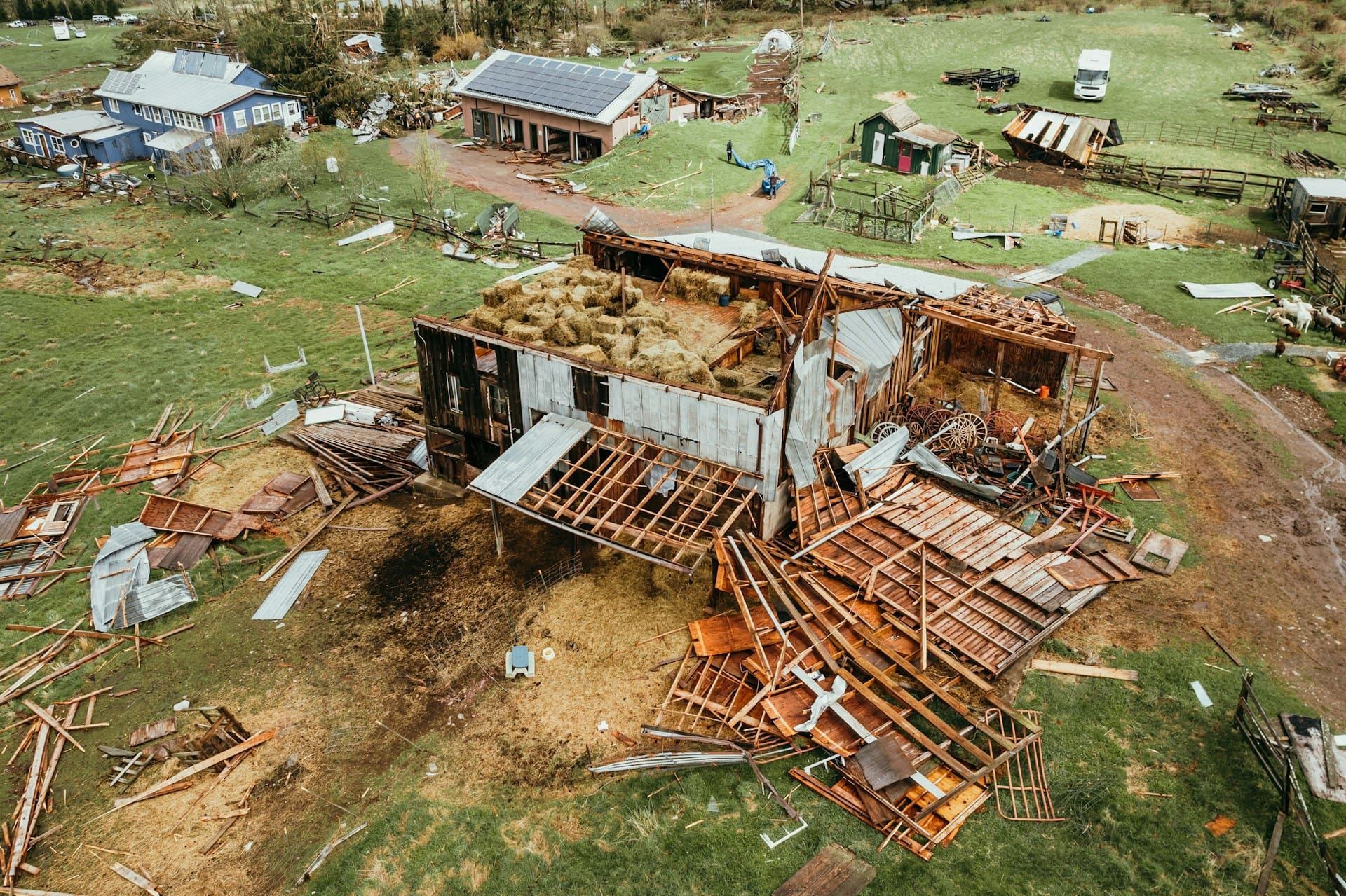 Shattered Windows and Flying Debris: Assessing the Impact of Tornadoes on Buildings